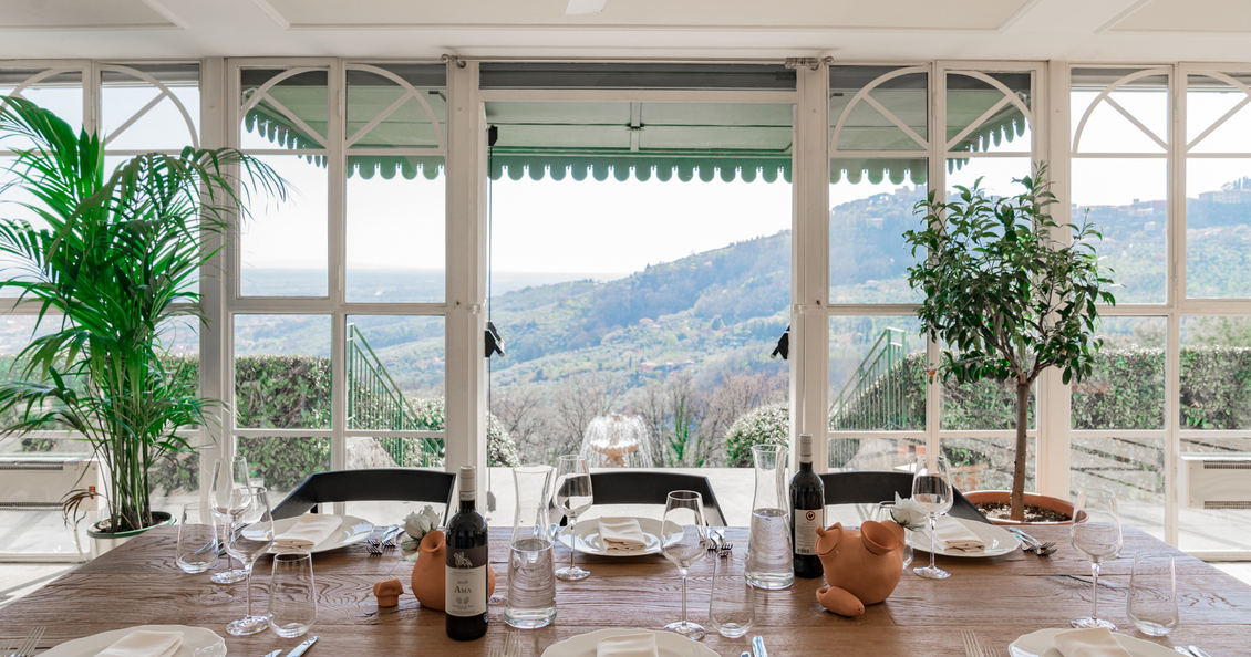 Villa Alfresco villa in Toscana per vacanze con piscina riscaldata Veranda panoramica
