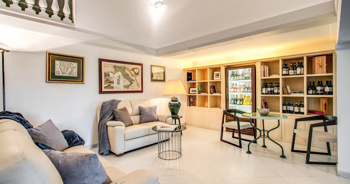 Villa Alfresco has two living room areas with wine cellars and full bar facilities 